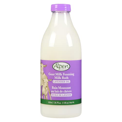 ALPEN SECRETS Goat Milk with Lavender Oil Foaming Milk Bath (Pack of 2), 3.6 pounds