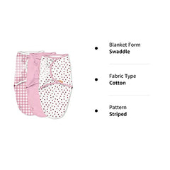 SwaddleMe Original Swaddle – Size Small/Medium, 0-3 Months, 3-Pack (Ladybug Picnic) Easy To Use Newborn Swaddle Wrap Keeps Baby Cozy And Secure And Helps Prevent Startle Reflex