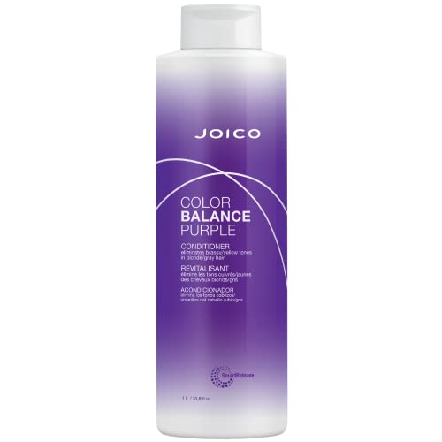 Joico Color Balance Purple Conditioner, Protection for Colour Treated Hair, Shields Damaged Hair, with Keratin and Green Tea Extract