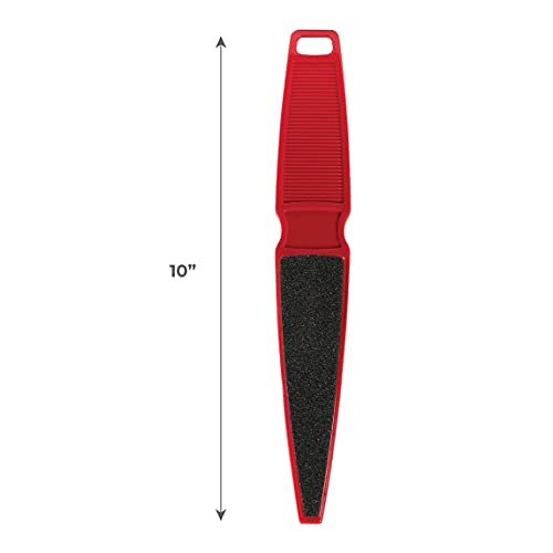 For Pro Red Pedi Paddle Foot File 80/120 Grit, 12 Count