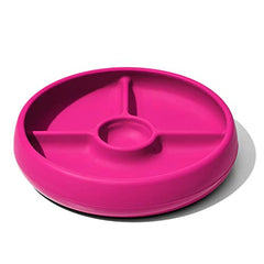 OXO Tot Silicone Divided Plate Pink