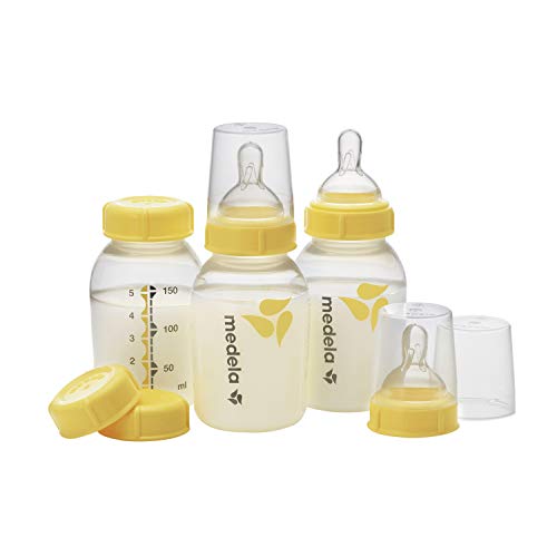Medela Breastfeeding Gift Set, Complete Breast Milk Storage System; Bottles, Nipples, Travel Caps, Breast Milk Storage Bags, & More; Made Without BPA