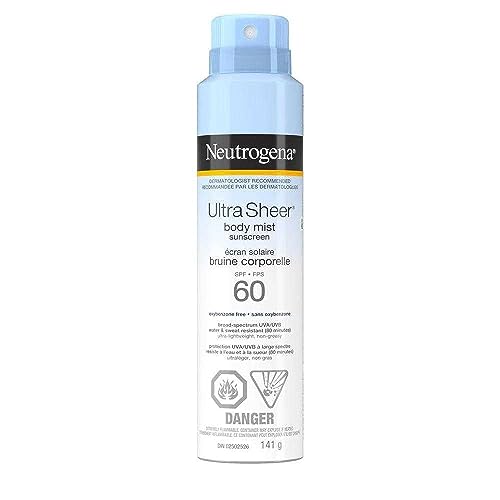 Neutrogena Ultra Sheer Body Mist Sunscreen SPF 60 141 g