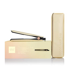 ghd Gold Styler ― 1" Flat Iron Hair Straightener, Professional Ceramic Hair Straightening Styling Tool for Stronger Hair & More Color Protection ― Sun-Kissed Gold, Sunsthetic Collection