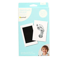 Pearhead Clean-Touch Baby Ink Pad, Medium/Large Ink Pad, Black Ink, No Mess Ink Pad, Baby Safe Keepsake