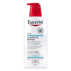 EUCERIN Complete Repair Moisturizing Lotion and Hand Cream DUO PACK for Dry to Very Dry Skin | Face & Body Lotion, 500mL + Hand Cream, 75mL | 5% Urea Cream | Ceramide Cream | Dry Skin Cream | Fragrance-free | Non-Greasy | Recommended by Dermatologists