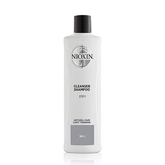 Nioxin System 1 Cleansing Shampoo with Peppermint Oil, For Natural Hair with Light Thinning, 16.9 fl oz