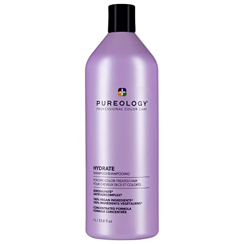 Pureology Hydrate Nourishing Shampoo | For Dry, Color Treated Hair | Sulfate-Free | Silicone-Free | Vegan