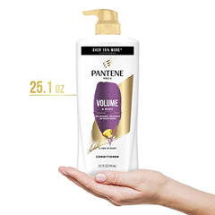 PANTENE PRO-V Volume & Fullness Shampoo 27.7 oz/ 820 mL + Conditioner 25.1 oz/745 mL + Rescue Shot 0.5 oz/15 mL