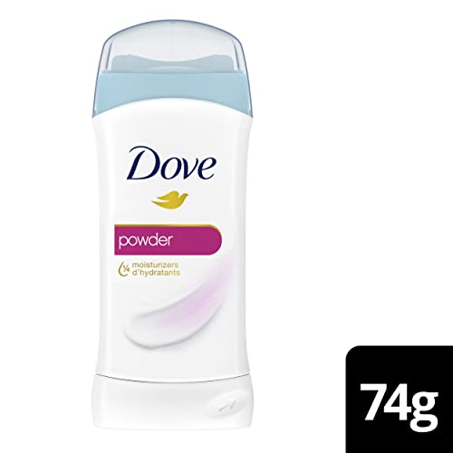 Dove Antiperspirant Stick Powder for 24h protection with 1/4 moisturizers certified Cruelty-Free by PETA 74g