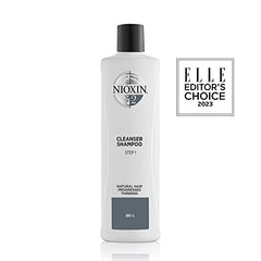 Nioxin System 2 Scalp Cleansing Shampoo with Peppermint Oil, For Natural Hair with Progressed Thinning, 16.9 fl oz