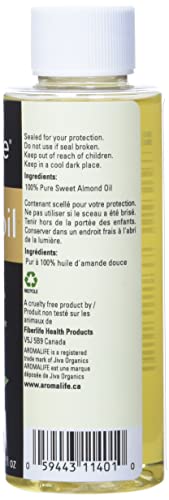 Aromalife Almond Oil, Cold-Pressed, 125-Milliliter