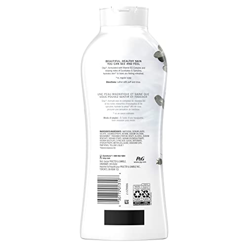 Olay Fresh Outlast Paraben Free Body Wash with Relaxing Notes of Eucalyptus and Spirulina, 650 mL