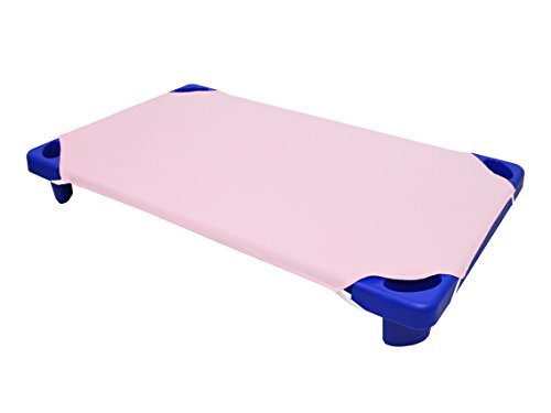 American Baby Company 100% Natural Cotton Percale Standard Day Care Cot Sheet, Pink, 23 x 51, Soft Breathable, for Girls