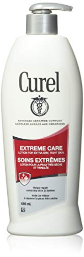 Curel Extreme Care Intensive Moisturizer, 480 mL Body Lotion, with Advanced Ceramide Complex and Extra-strength Hydrating Agents, for Extra-Dry, Tight Skin