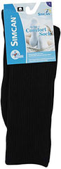 Comfort Sock low rise 65206 Quite Possibly The Most Comfortable Sock You Will Ever Wear-Diabetic Foot Care, Black, Large