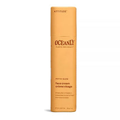 ATTITUDE Oceanly Face Cream Bar, EWG Verified, Plastic-free, Plant & Mineral-Based Ingredients, Vegan & Cruelty-free Beauty Products, PHYTO GLOW, Unscented, 30 grams