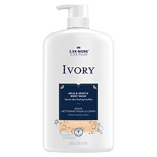 Ivory Mild & Gentle Body Wash, Coconut Water Scent, 1035 mL