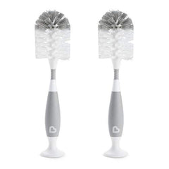 Munchkin Bristle Bottle Brush, Grey, 2 Pack