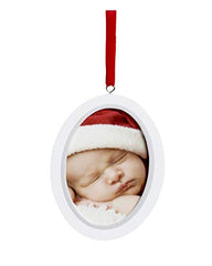 Pearhead Babyprints Newborn Baby Handprint or Footprint Double-Sided Photo Ornament with Clean Touch Ink Pad - Makes A Perfect