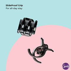 Goody SlideProof Mini Hair Claw Clips, Black, 2-count (1940918)