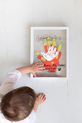 Pearhead Clear Family Handprint Frame, Family Print Keepsake, Multicolor DIY Art