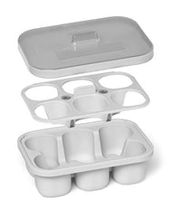 Skip Hop Baby Food Maker & Storage Set, Easy Prep & Store Starter Kit, Grey