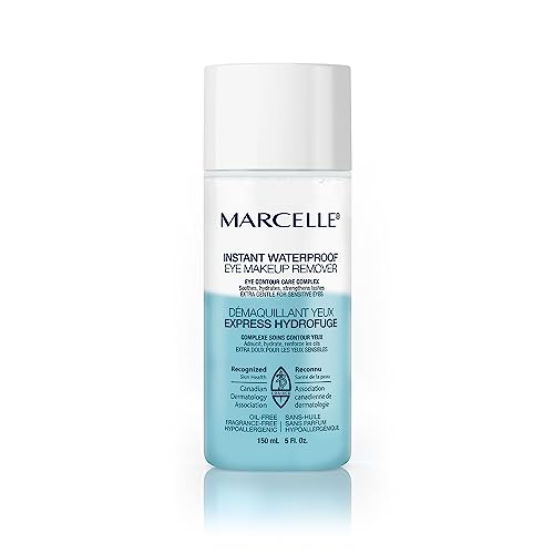 MARCELLE Instant Waterproof Eye Makeup Remover, New Eye Contour Care Complex, 150 mL