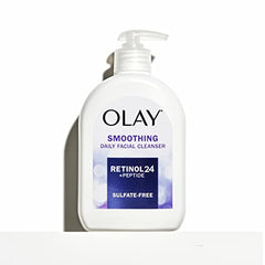 Olay Retinol 24 + Peptide Face Wash, Smoothing, Sulfate-Free, 473 mL