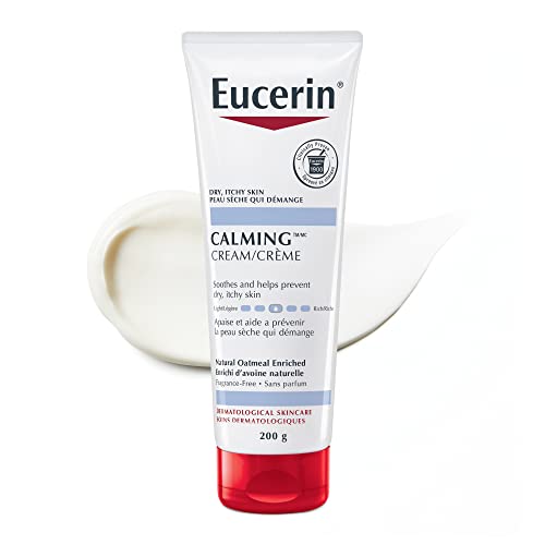 EUCERIN Calming Daily Moisturizing Cream for Itchy Dry Skin | Body Cream, 200g | Dry Skin Cream | Natural Oatmeal Cream | Fragrance-free Cream | Non-Greasy Cream | Recommended Brand by Dermatologists