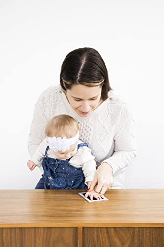 Pearhead Newborn Baby Handprint or Footprint “Clean-Touch” Ink Pad, 2 Uses, Black