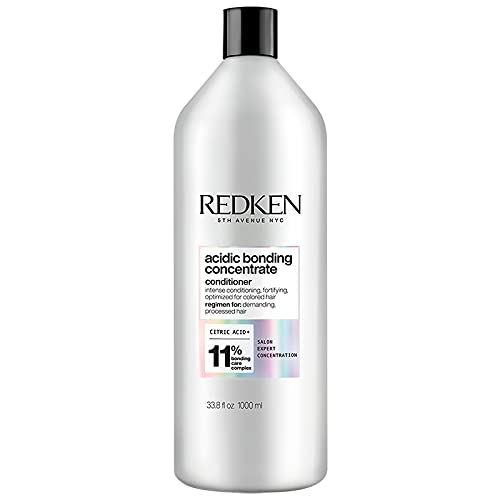 REDKEN Bonding Conditioner for Damaged Hair Repair, For All Hair Types including Dry and Colour-Treated, Acidic Bonding Concentrate, 1000 ml