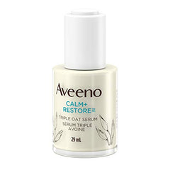 Aveeno Calm + Restore Triple Oat Hydrating Face Serum for Sensitive Skin, Gentle and Lightweight Facial Serum To Smooth and Fortify Skin, Hypoallergenic, Fragrance and Paraben-free, 29 Milliliters