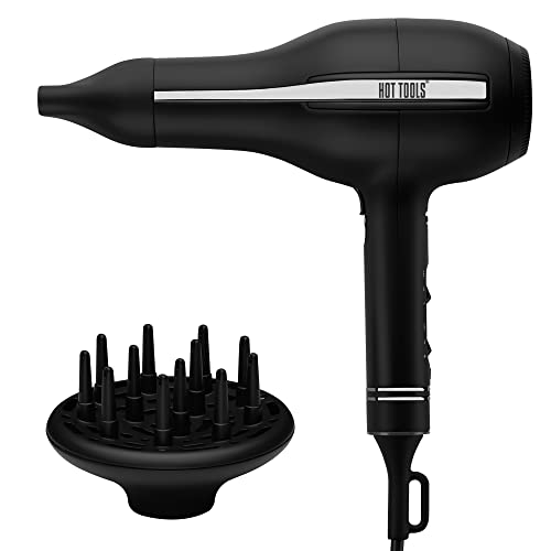 Hot Tools Pro Artist Black Gold Ionic Hair Dryer | 2000W Powerful and Fast Results