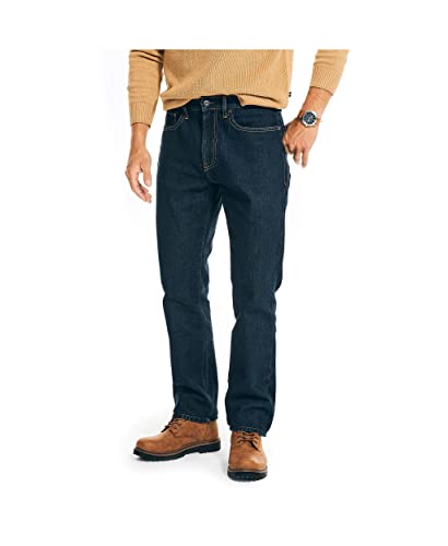 Nautica Men's Vintage Straight Denim Jeans, Pure Ocean Wash, 40W x 30L