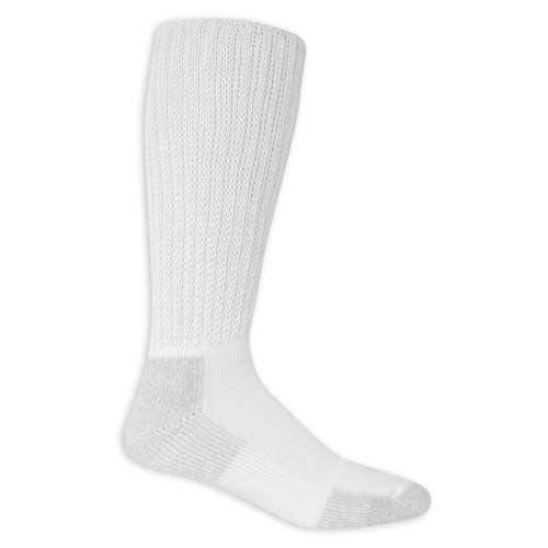 Dr. Scholl's Men's Advanced Relief Blisterguard Socks - 2 & 3 Pair Packs - Non-Binding Cushioned Moisture Management, White, 7-12