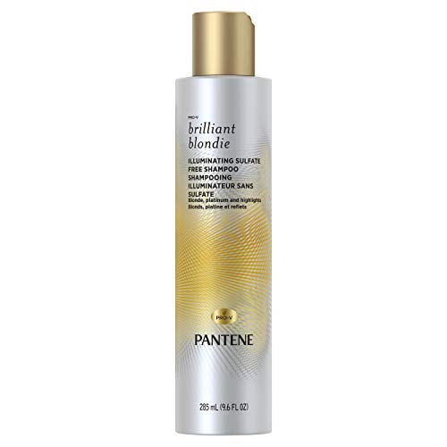 Pantene Brilliant Blondie Illuminating Sulfate Free Shampoo for Blonde Color Treated, Platinum and Highlighted Hair, 285 mL