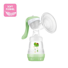 MAM Manual Breast Pump, Portable Breast Pump with Easy Start Anti-Colic Baby Bottle, 1-Count