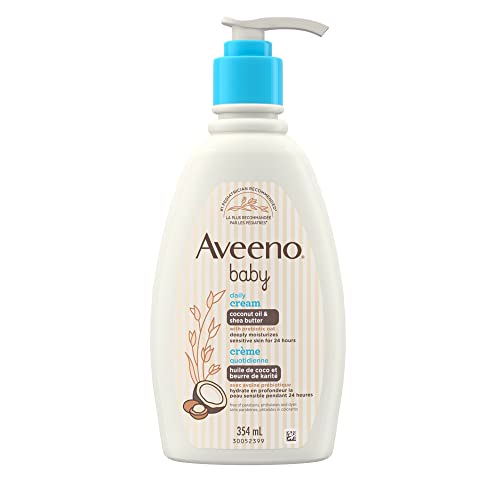 Aveeno Baby Daily Moisturizing Cream Coconut Scented, 354 mL