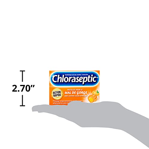 Chloraseptic Fast Acting Sore Throat Lozenges with Soothing Liquid Centre, Citrus Flavour, 18 Lozenges