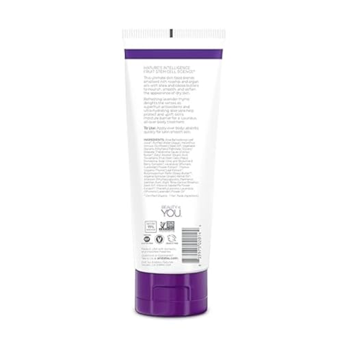 Andalou Naturals Lavender Thyme Body Lotion - Refreshing All Over Body Lotion with Rosehip, Argan Oils, Shea, Cocoa Butter, and Ultra-Hydrating Aloe Vera, 236 mL.