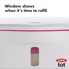 OXO Tot PerfectPull™ Wipes Dispenser with Weighted Plate- Pink