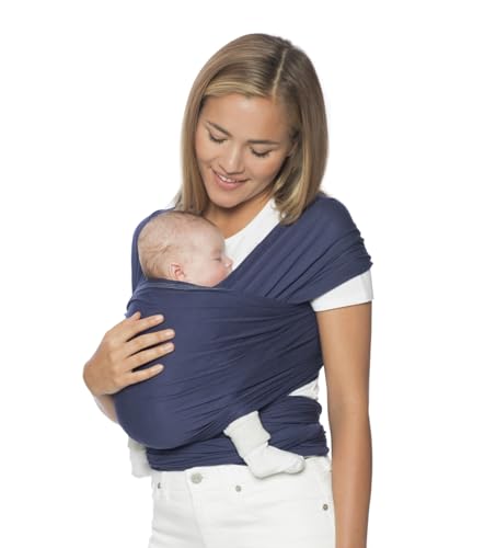 Ergobaby Aura Baby Carrier Wrap for Newborn to Toddler (7-25 Pounds), Indigo