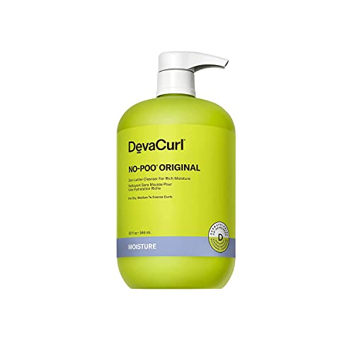 DevaCurl No-Poo Original, Zero Lather Cleanser for Rich Moisture, 946mL