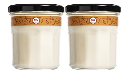 Mrs. Meyer's Soy Aromatherapy Candle, 35 Hour Burn Time, Made with Soy Wax and Essential Oils, Limited Edition Apple Cider, 7.2 oz - Pack of 2