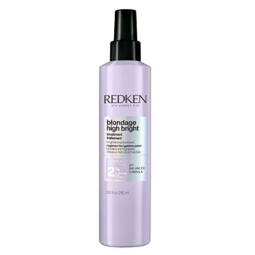 Redken Blondage High Bright Pre Treatment, Brightens and Lightens Color-Treated and Natural Blonde Hair Instantly, Infused with Vitamin C,250 ml.