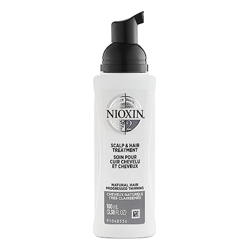 Nioxin System 2 Scalp & Hair Treatment, Natural Hair with Progressed Thinning, 3.4 oz