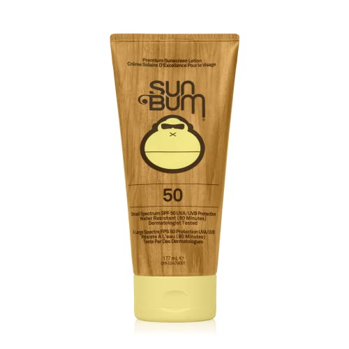 Sun Bum Original SPF 50 Sunscreen Lotion | Vegan and Reef Friendly (Octinoxate & Oxybenzone Free) Broad Spectrum Moisturizing UVA/UVB Sunscreen with Vitamin E | 177 ml