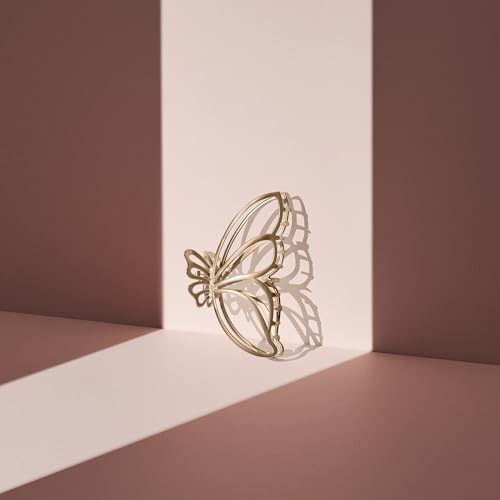 The Hair Edit Gilded Wing Clip - Large Soft Gold Metal Butterfly Claw Clip