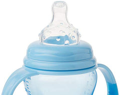 Nuby Wide Neck 3 Stage Bottle 8oz Blue